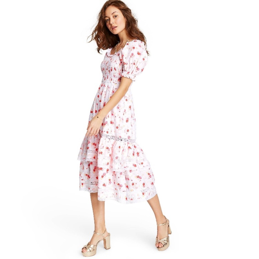 Target LoveShackFancy Cosette Puff Sleeve Dress - Picture 3 of 5